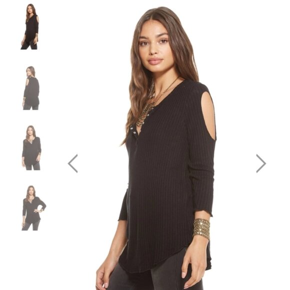 cold shoulder thermal top